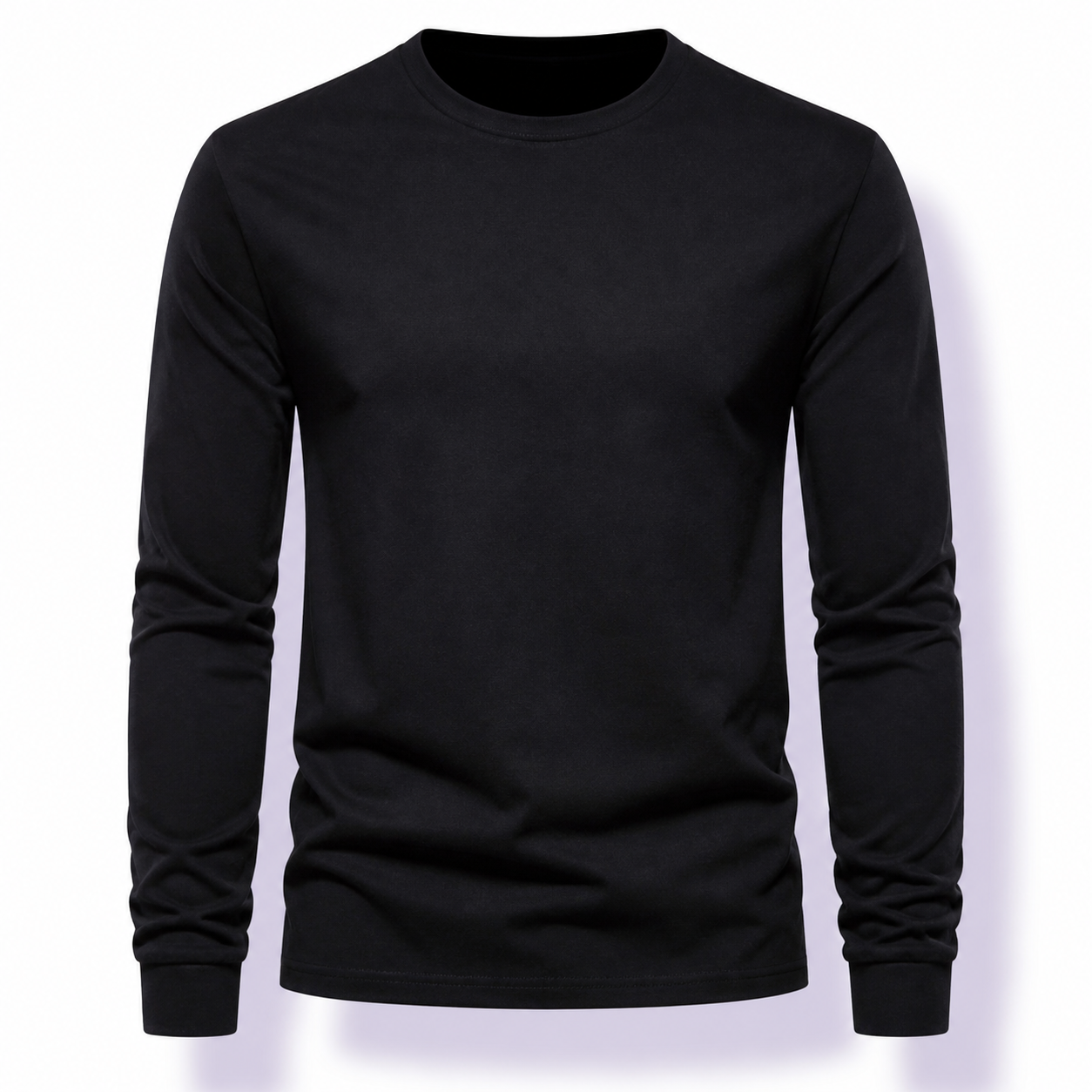 Cotton Long Sleeve Crew Neck